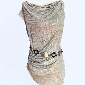Premise Women's Silver and Grey Top/Mini Dress